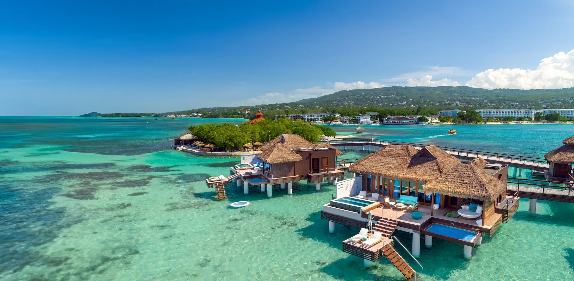Sandals Royal Caribbean overwater bungalow exterior