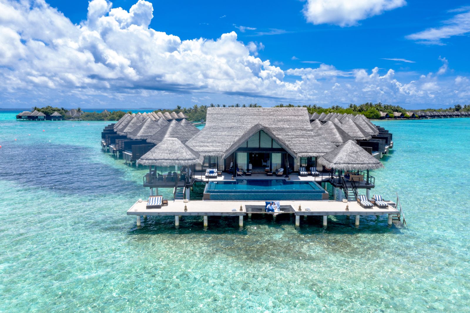 Resort pool and beachfront at Sandals Barbados